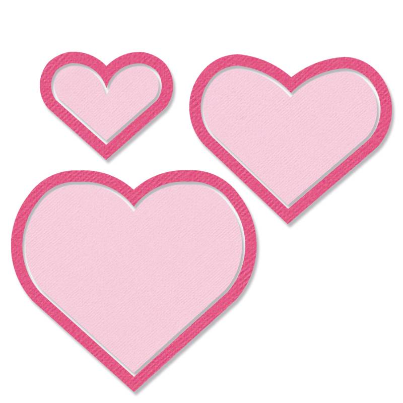 Framelits Die Set Heart Frames  6PK Framelits Die Set Heart Frames  6PK von Sizzix