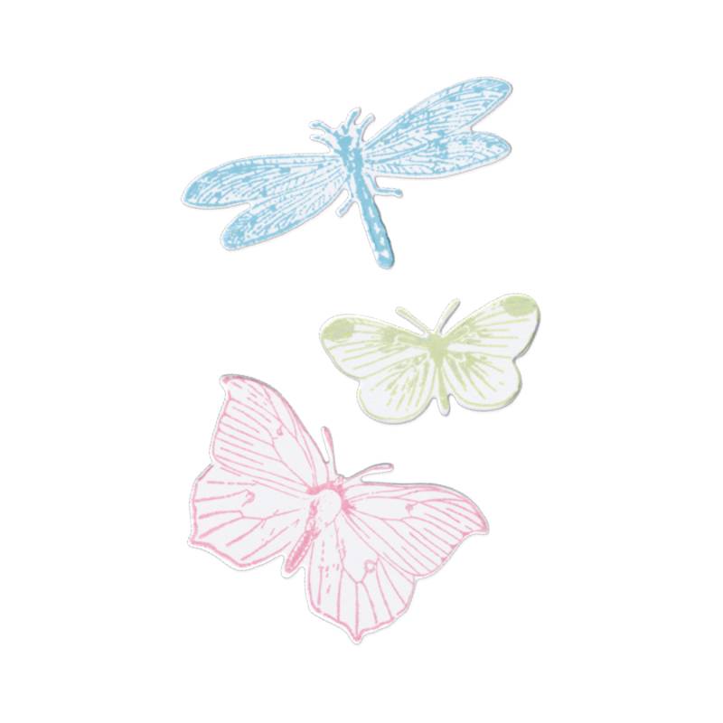 Framelits Die Set Stamps Engraved Wings 3PK von Sizzix