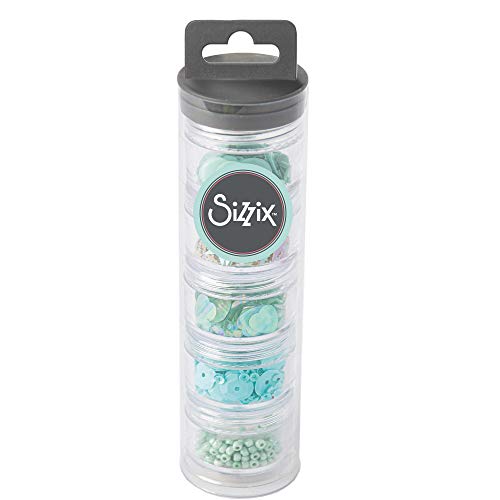 Sizzix Herstellung von essentiellen Pailletten und Perlen Mint Julep 5PK Sizzix Herstellung von essentiellen Pailletten und Perlen Mint Julep 5PK von Sizzix
