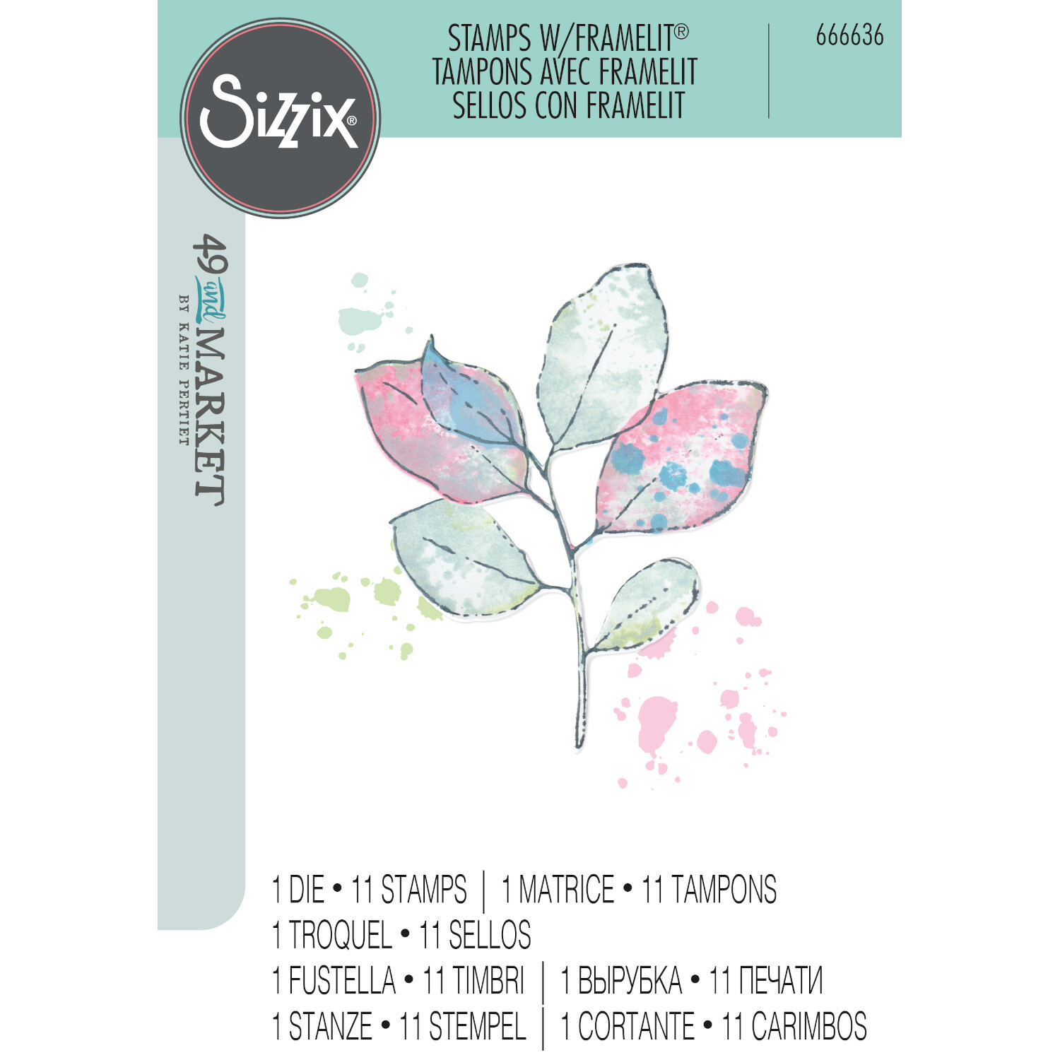 Painted Pencil Leaves Clear Stamps and Framelits Set Painted Pencil Leaves Clear Stamps and Framelits Set von Sizzix