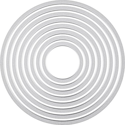 Sizzix 2118737551 Framelits Circles Set, Andere, Silber, 0 von Sizzix