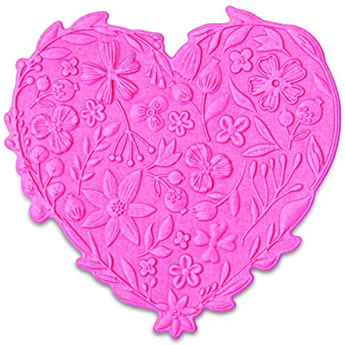 Sizzix 3-D Impresslits Embossing Folder Floral Heart von Kath Breen, 665743, Papier, multicolor, One Size von Sizzix