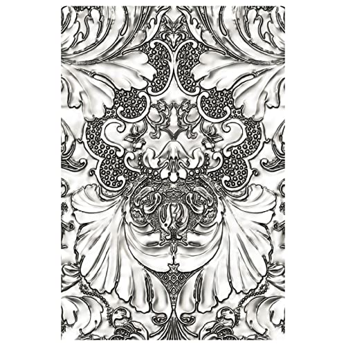 Sizzix 3-D Texture Fades Embossing Folder Damast von Tim Holtz, 665733, Papier, multicolor, One Size von Sizzix