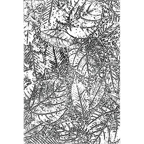 Sizzix 3–D Texture Fades Embossing Folder Foliage von Tim Holtz, 665252, Multicolor, Einheitsgröße von Sizzix
