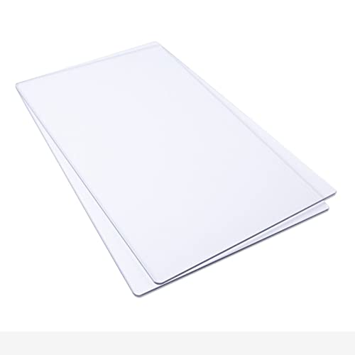 Sizzix 3-D Texture Fades Embossing Folder Mini Lumber by Tim Holtz, 665460 Big Shot Switch Plus Zubehör-Schneidpads, 1 Paar, Standard, 664859, Kunststoff, multicolor, Einheitsgröße von Sizzix