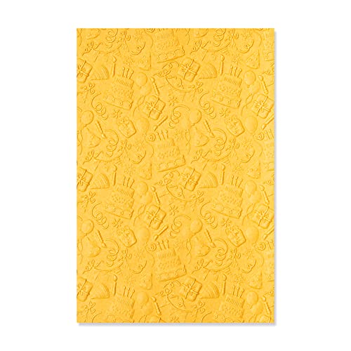 Sizzix by 3-D Textured Impressions Embossing Folder Celebrate von Kath Breen, 665402, Papier, multicolor, One Size Sizzix by 3-D Textured Impressions Embossing Folder Celebrate von Kath Breen, 665402, Papier, multicolor, One Size von Sizzix