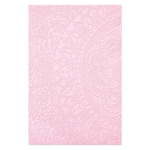 Sizzix 3-D Textured Impressions Embossing Folder Half Mandala von Jess Scott, 665597 von Sizzix
