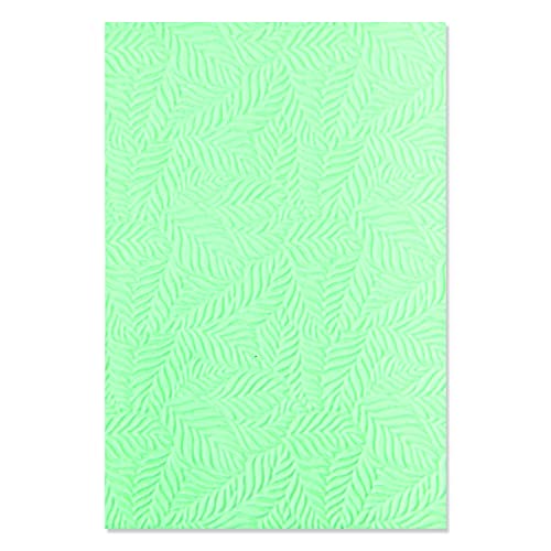 Sizzix 3-D Textured Impressions Embossing Folder Leaf Pattern, 665357, Papier, multicolor, One Size von Sizzix