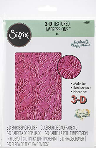 Sizzix 3-D Textured Impressions Prägeplatten Azaleen von Sizzix