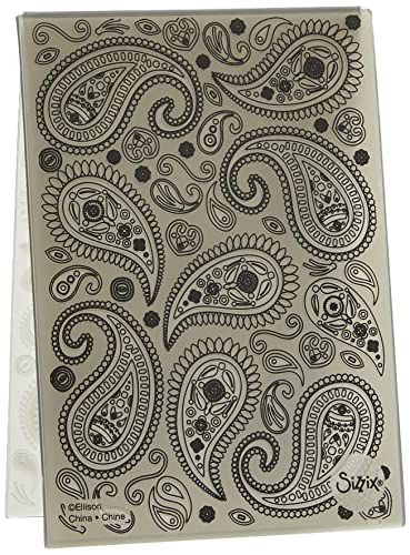 Sizzix 3-D Textured Impressions Prägeschablone Paisley von Georgie Evans, 664796, Papier Acryl, Mehrfarbig, Einheitsgröße Sizzix 3-D Textured Impressions Prägeschablone Paisley von Georgie Evans, 664796, Papier Acryl, Mehrfarbig, Einheitsgröße von Sizzix