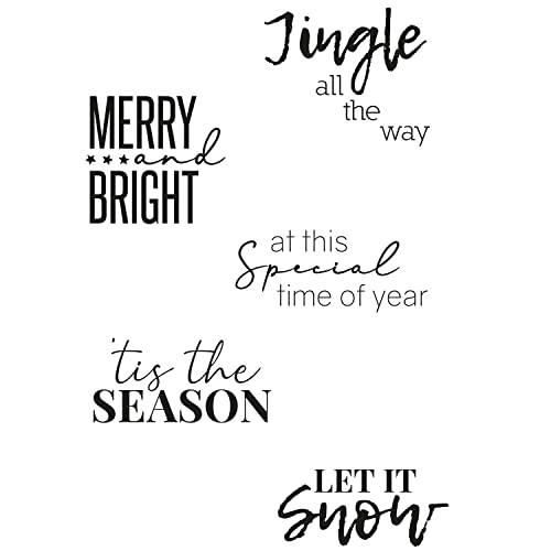 Sizzix 664938 SENTIMENT2 Clear Stamps Festliche Gefühle #2 von Olivia Rose, 5 Stück, Acryl, Papier, Festive Sentiments #2, One Size Sizzix 664938 SENTIMENT2 Clear Stamps Festliche Gefühle #2 von Olivia Rose, 5 Stück, Acryl, Papier, Festive Sentiments #2, One Size von Sizzix