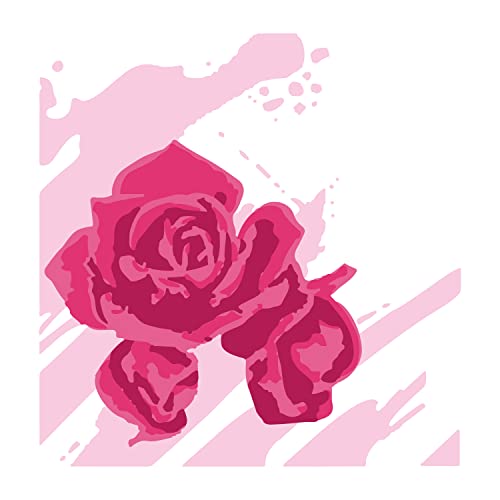 Sizzix 665266 Olivia Schablonen, 4 Stück, Aquarell-Rosen Stencils, Multicolour, One Size Sizzix 665266 Olivia Schablonen, 4 Stück, Aquarell-Rosen Stencils, Multicolour, One Size von Sizzix
