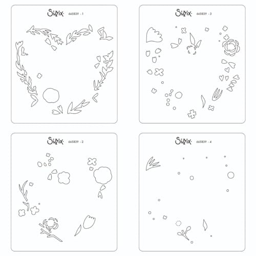 Sizzix 665839 Stencils, Multicolour, One Size Sizzix 665839 Stencils, Multicolour, One Size von Sizzix