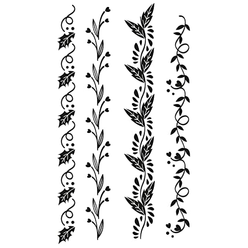 Sizzix 665976 Clear Stamps 4PK Organische Ränder von Olivia, Multicolour, One Size Sizzix 665976 Clear Stamps 4PK Organische Ränder von Olivia, Multicolour, One Size von Sizzix