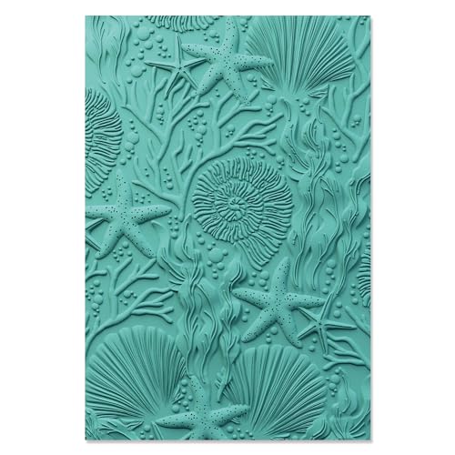 Sizzix 666638 3-D Textured Impressions Embossing Folder by Kath Breen Prägeschablone mit 3D-Prägung Under the Sea, Mehrfarbig, One Size Sizzix 666638 3-D Textured Impressions Embossing Folder by Kath Breen Prägeschablone mit 3D-Prägung Under the Sea, Mehrfarbig, One Size von Sizzix