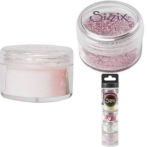 Sizzix Ballettschuh Color Story Bundle, Prägepuder, Pailletten und Perlen & biologisch abbaubarer Glitzer von Sizzix