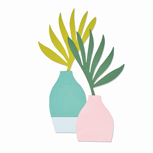 Sizzix Bigz L Die Vase & Laub von Jennifer Ogborn | 665903 |Kapitel 2 2022, multicolor, One Size von Sizzix