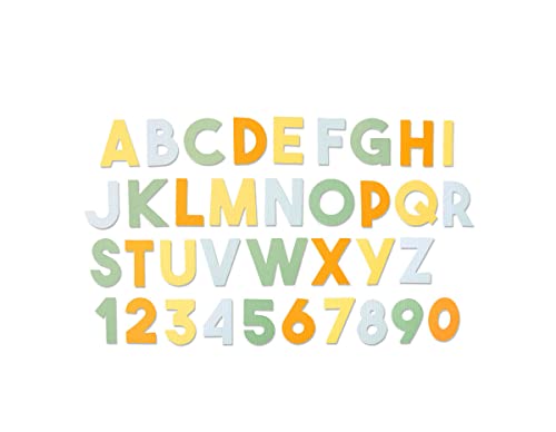 Sizzix Bigz XL Stanzschablone 664385 Klotziges Alphabet von Emily Tootle, Papier Metall, Mehrfarben, Einheitsgröße von Sizzix