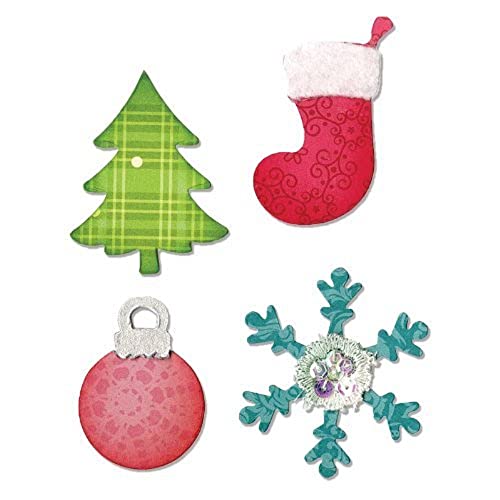 Sizzix "Christmas Tree/Ornament/Snow Flake and Stocking" Bigz Stanze von Sizzix