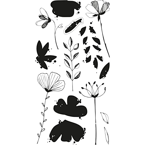 Sizzix Clear Stamps Set 14PK Aquarell Blumen von Olivia Rose, 665836, Papier, Watercolor Flowers, Einheitsgröße von Sizzix