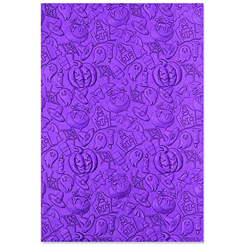 Sizzix Embossing Folder by Chapter Sizzx 3-D Textured Impressions Prägeschablone Halloween Elements von Kath Breen | 665760 | Kapitel 3 2022, Papier, Multicolour, One Size von Sizzix