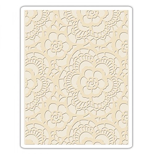 Sizzix Embossing Prägeschablone-Spitze von Tim Holtz, Plastic, Multicolour, 17.5 x 12.4 x 0.5 cm Sizzix Embossing Prägeschablone-Spitze von Tim Holtz, Plastic, Multicolour, 17.5 x 12.4 x 0.5 cm von Sizzix