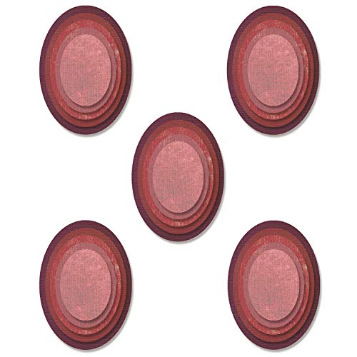 Sizzix Framelits Stanzformen-Set, 25 Stück gestapelte Fliesen Ovale von Tim Holtz, 665368 Sizzix Framelits Stanzformen-Set, 25 Stück gestapelte Fliesen Ovale von Tim Holtz, 665368 von Sizzix