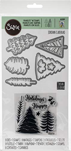 Sizzix Framelits Stanzformen Set 9Pk Winter Bäume von Sizzix