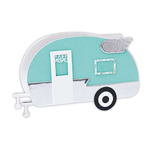 Sizzix Größe-Anzeigetafeln L Stanzschablone Camper 3-D von Eileen Hull, 665155, Mehrfarbig, Einheitsgröße von Sizzix