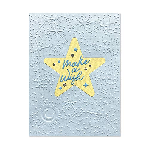 Sizzix Impresslits Prägeschablone 665109 Celestial von Jen Long Cutting PP-Kunststoff, Multicolore, Einheitsgröße von Sizzix