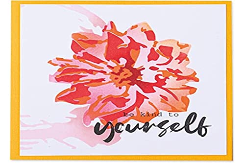 Sizzix Layered Stencils 4PK, gemalte Blume von Olivia Rose, 665264, mehrfarbig von Sizzix