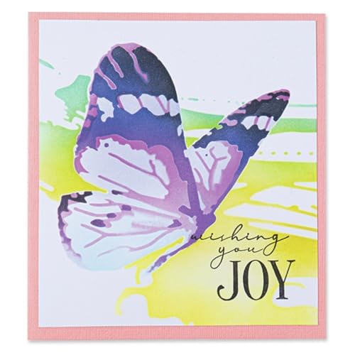 Sizzix Layered Stencils 4PK-Kolibri by Olivia Rose, 665262, mehrfarbig von Sizzix