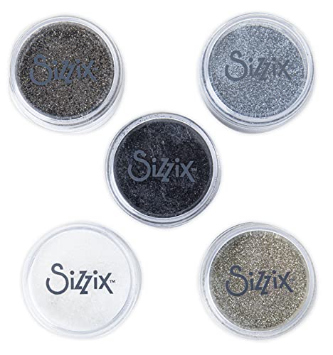 Sizzix Making Essential Biologisch abbaubare feine Glitter Neutrals, 665801, multicolor, One Size von Sizzix