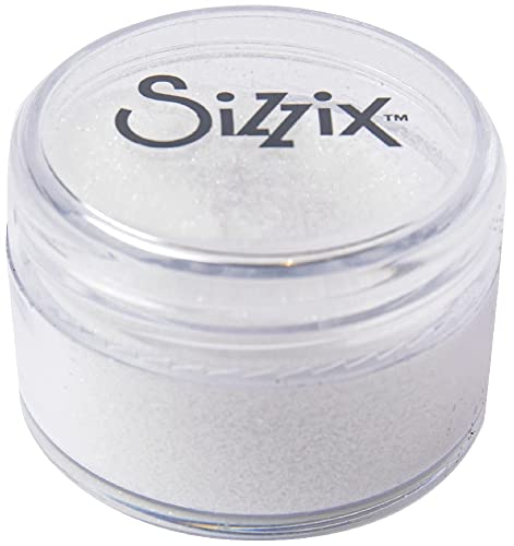Sizzix Making Essential - Feiner biologisch abbaubarer Glitter, Weiß, 12 g, 665456 von Sizzix