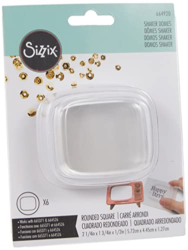 Sizzix Making Essential Shaker Kuppeln Abgerundetes Quadrat, 2 1/4 „x 1 3/4", 664920, Kunststoff, Mehrfarbig, Einheitsgröße Sizzix Making Essential Shaker Kuppeln Abgerundetes Quadrat, 2 1/4 „x 1 3/4", 664920, Kunststoff, Mehrfarbig, Einheitsgröße von Sizzix