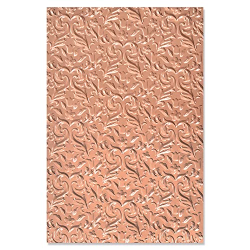 Sizzix Multi-Level Textured Impressions Embossing Folder Floral Flourishes von Kath Breen, 665741, Papier, multicolor, One Size von Sizzix