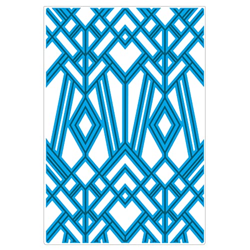 Sizzix Multi-Level Textured Impressions Embossing Folder Geo Diamonds by Lisa Jones | 665748 |Kapitel 2 2022, Papier, multicolor, One Size von Sizzix