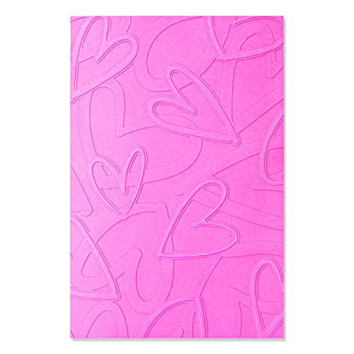 Sizzix Multi-Level Textured Impressions Embossing Folder Romantic von Jennifer Ogborn, 665738, Papier, multicolor, One Size von Sizzix