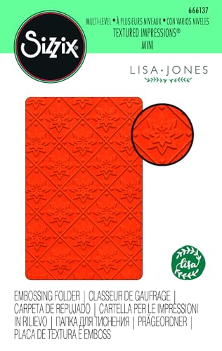 Sizzix Prägemappe, mehrstöckig, Mini-Mosaik von Lisa Jones | 666137 | Dimensionale Prägung für Kartengestaltung, Heimdekor, Notizbuch, Scrapbooking und mehr, Papier, None, One Size von Sizzix