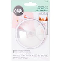 Sizzix Shaker Domes "Rund" - Groß von Durchsichtig