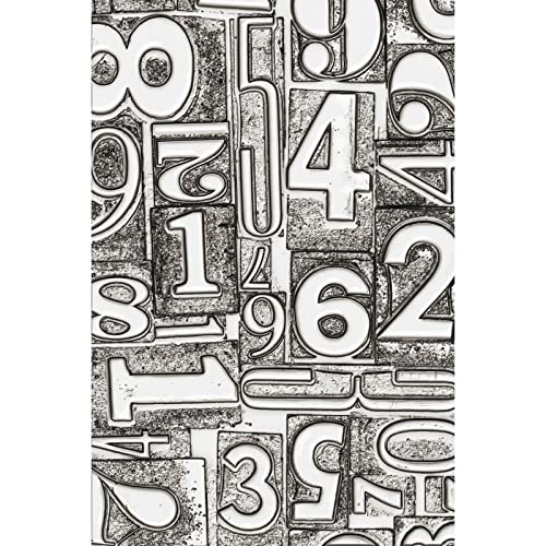 Sizzix Sizzx 3-D Texture Fades Prägeschablone nummeriert von Tim Holtz | 665753 | Kapitel 3 2022, Papier, Multicolour, One Size von Sizzix