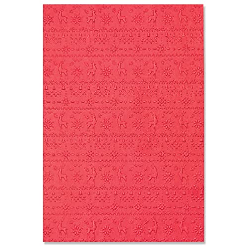 Sizzix Sizzx 3-D Textured Impressions Embossing Folder Winterpullover von Kath Breen | 665762 | Kapitel 3 2022, Multicolour, One Size von Sizzix