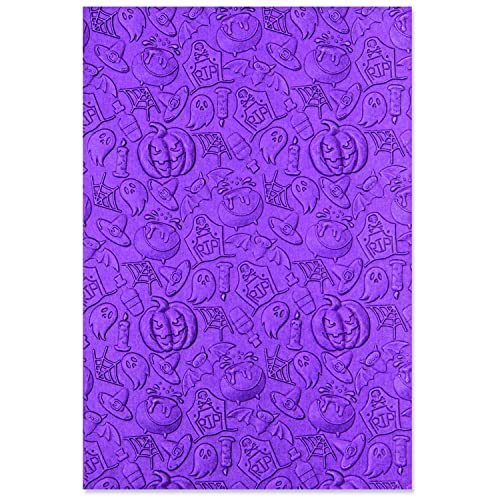 Sizzix Sizzx 3-D Textured Impressions Prägeschablone Halloween Elements von Kath Breen | 665760 | Kapitel 3 2022, Papier, Multicolour, One Size von Sizzix