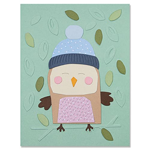 Sizzix Sizzx Impresslits Prägeschablone Cozy Owl von Jennifer Ogborn | 665966 | Kapitel 3 2022, Multicolour, One Size von Sizzix