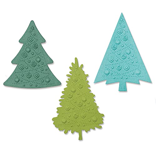 Sizzix Sizzx Switchlits Prägeschablone Festive Trees von Kath Breen | 665967 | Kapitel 3 2022, Papier, Multicolour, One Size von Sizzix