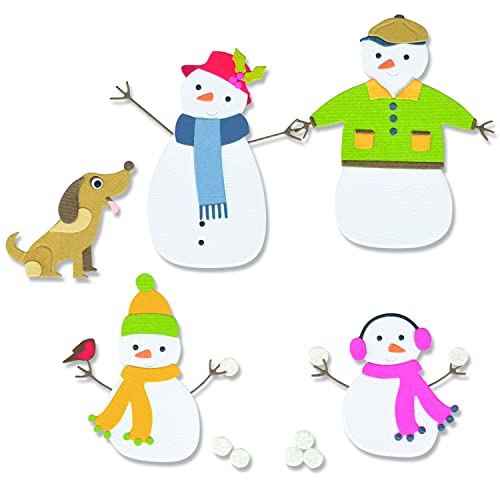 Sizzix Sizzx Thinlits Stanzschablonen 17PK Snow Family von Jennifer Ogborn | 665959 | Kapitel 3 2022, Multicolour, One Size von Sizzix