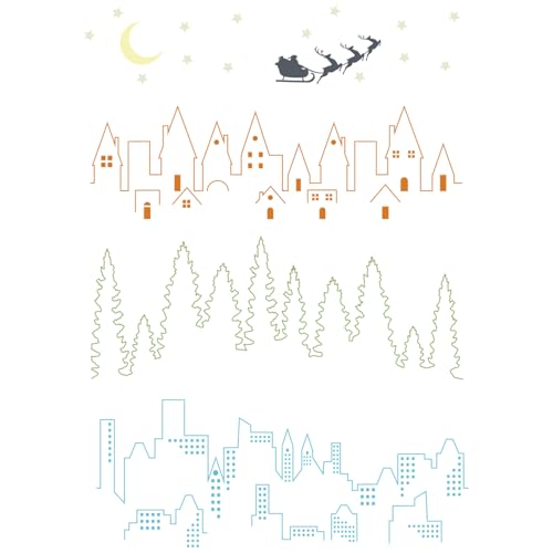 Sizzix Stacey Park Stempel-Set, A5, Motiv: Cosmopolitan, The View by Stacey Park, mehrfarbig, Einheitsgröße Sizzix Stacey Park Stempel-Set, A5, Motiv: Cosmopolitan, The View by Stacey Park, mehrfarbig, Einheitsgröße von Sizzix
