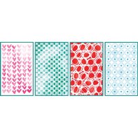 Sizzix Stencil Set "Backgrounds", 4 Stück Sizzix Stencil Set "Backgrounds", 4 Stück von Sizzix