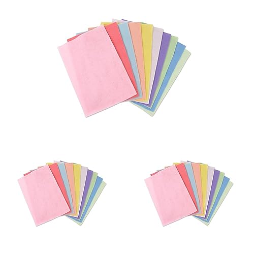 Sizzix Surfacez Filzblätter, 10 Stück (10 Pastellfarben) (Packung mit 3) von Sizzix