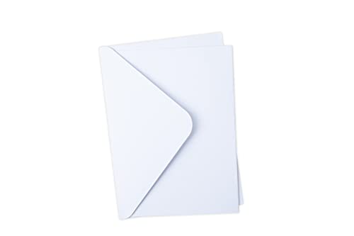 Sizzix Surfacez Karten-und Umschlagpackung, A6, Weiß, 10 Stück, 665921, multicolor, One Size von Sizzix